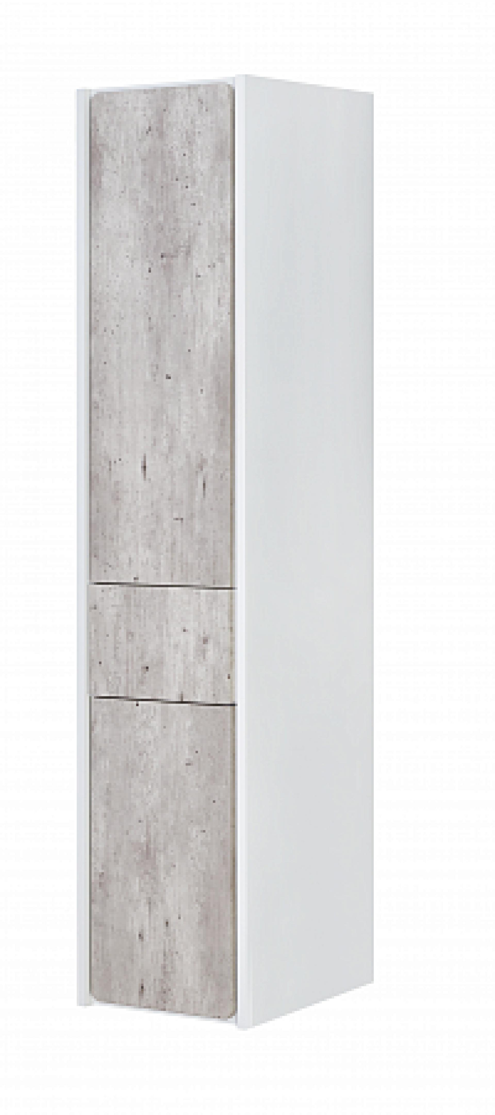 Фото: Комплект мебели 70 см Roca Ronda бетон/белый глянец + шкаф-пенал левый Roca в каталоге
